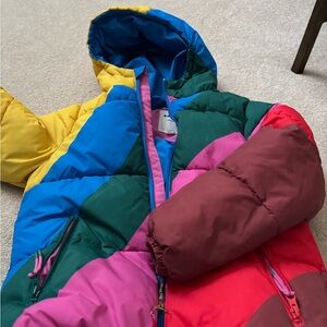 Mini Boden Multicolor Puffer Jacket